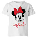 Disney Minnie Face Kids' T-Shirt - White