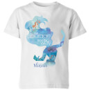 Disney Princess Filled Silhouette Ariel Kids' T-Shirt - White
