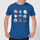 Disney Frozen Emoji Heads Men's T-Shirt - Royal Blue