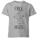 Disney Frozen Olaf Free Hugs Kids' T-Shirt - Grey