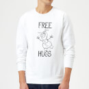 Disney Frozen Olaf Free Hugs Sweatshirt - White