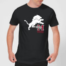 East Mississippi Community College Lion and Logo Men's T-Shirt - Black