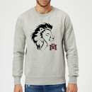 East Mississippi Community College Lion Head and Logo Sweatshirt - Grey