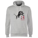East Mississippi Community College Lion and Logo Hoodie - Grey