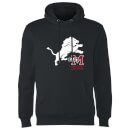 East Mississippi Community College Lion and Logo Hoodie - Black