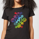 Avengers Rainbow Icon Women's T-Shirt - Black