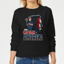 Avengers Captain America Women's Sweatshirt - Black