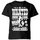 Toy Story Wanted Poster Kids' T-Shirt - Black