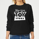 Toy Story Logo Outline Women's Sweatshirt - Black