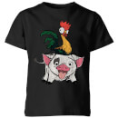 Moana Hei Hei and Pua Kids' T-Shirt - Black