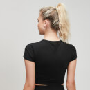 MP ženska kratka majica s kratkim rukavima – crna - XXS