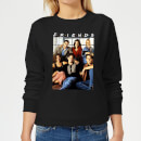 Friends Vintage Character Shot Women's Sweatshirt - Black