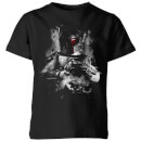 Star Wars Boba Fett Distressed Kids' T-Shirt - Black