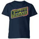 Star Wars Empire Strikes Back Logo Kids' T-Shirt - Navy