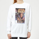 Star Wars Classic Comic Book Cover Women's Sweatshirt - White