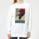 Star Wars Yoda Poster Women's Sweatshirt - White