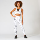 White marble sales workout leggings