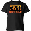 Star Wars Rebels Logo Kids' T-Shirt - Black