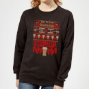 Shaun Of The Dead You've Got Red On You Christmas Women's Christmas Jumper - Black