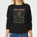 Rick and Morty Pickle Rick Women's Christmas Jumper - Black