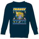 Thanos Christmas Knit Kids Christmas Jumper - Navy