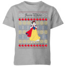 Disney Classic Snow White Kids Christmas T-Shirt - Grey