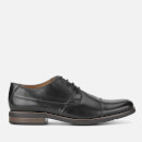 Clarks Men's Becken Cap Leather Derby Shoes - Black
