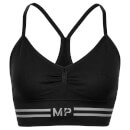 MP เสื้อชั้นในครึ่งตัวแบบไร้ตะเข็บ เอสเซนเชียลส์ สำหรับผู้หญิง - สีดำ - M