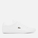 Lacoste Men's Chaymon Bl 1 Leather Low Profile Trainers - White/White