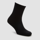 MP Men's Essentials Crew Socks - สีดำ (2 Pack) - UK 6-8