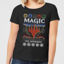 Magic The Gathering Colours Of Magic Knit Women's Christmas T-Shirt - Black