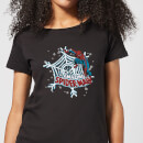 Marvel The Amazing Spider-Man Snowflake Web Women's Christmas T-Shirt - Black