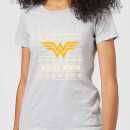 DC Wonder Woman Women's Christmas T-Shirt - Grey