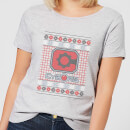 DC Cyborg Knit Women's Christmas T-Shirt - Grey