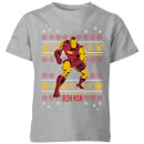 Marvel Iron Man Kids' Christmas T-Shirt - Grey