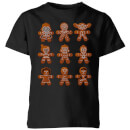 Star Wars Gingerbread Characters Kids' Christmas T-Shirt - Black