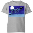 Star Wars AT-AT Darth Vader Sleigh Kids' Christmas T-Shirt - Grey