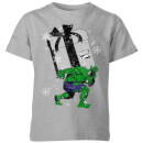 Marvel The Incredible Hulk Christmas Present Kids' Christmas T-Shirt - Grey