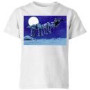 Star Wars AT-AT Darth Vader Sleigh Kids' Christmas T-Shirt - White