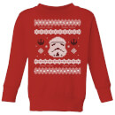 Star Wars Stormtrooper Knit Kids' Christmas Jumper - Red