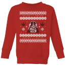 Star Wars Darth Vader Knit Kids' Christmas Jumper - Red