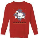 Disney Frozen Olaf and Snowmen Kids' Christmas Sweatshirt - Red