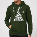 Star Wars Character Christmas Tree Christmas Hoodie - Forest Green