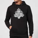 Marvel Shields Snowflakes Christmas Hoodie - Black