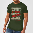 Elf Cotton-Headed-Ninny-Muggins Knit Men's Christmas T-Shirt - Forest Green