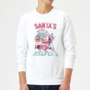 DC Santa's Helpers Christmas Jumper - White
