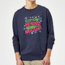 Elf Cotton-Headed Ninny-Muggins Christmas Jumper - Navy