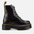 Dr. Martens Jadon Polished Smooth Leather 8-Eye Boots - Black - UK 4
