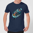 Aquaman Fight for Justice Men's T-Shirt - Navy