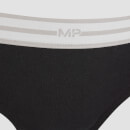 MP กางเกงในเว้าสูง เอสเซนเชียลส์ สำหรับผู้หญิง - สีดำ (2 ตัว) - XXL